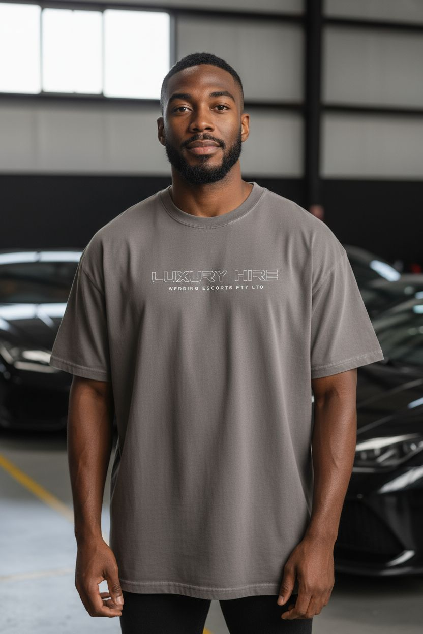 Luxury Gray Oversize Tee