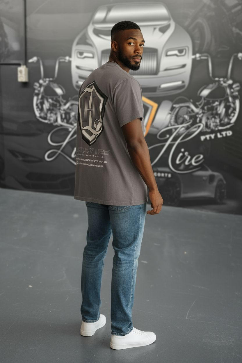 Luxury Gray Oversize Tee