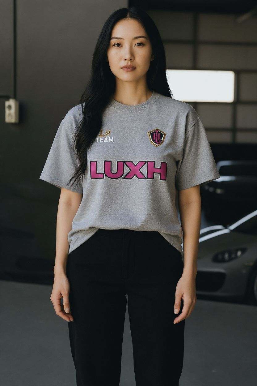 Women's LH Team Oversize Gray Tee