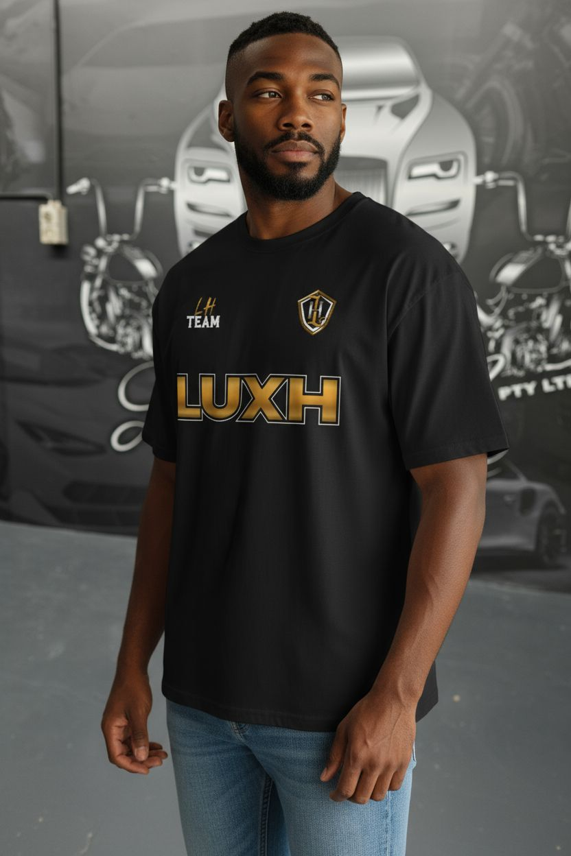 LH Team Black Oversize Tee